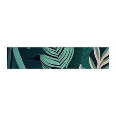Green Nature Bohemian Painting Leaves Foliage Pleated Skirt from ArtsNow.com Waist Band