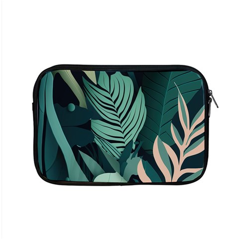 Green Nature Bohemian Painting Leaves Foliage Apple MacBook Pro 15  Zipper Case from ArtsNow.com Front