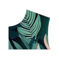 Green Nature Bohemian Painting Leaves Foliage Women s Button Up Vest from ArtsNow.com Top Left
