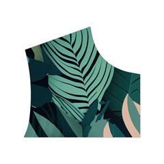 Green Nature Bohemian Painting Leaves Foliage Women s Button Up Vest from ArtsNow.com Top Right