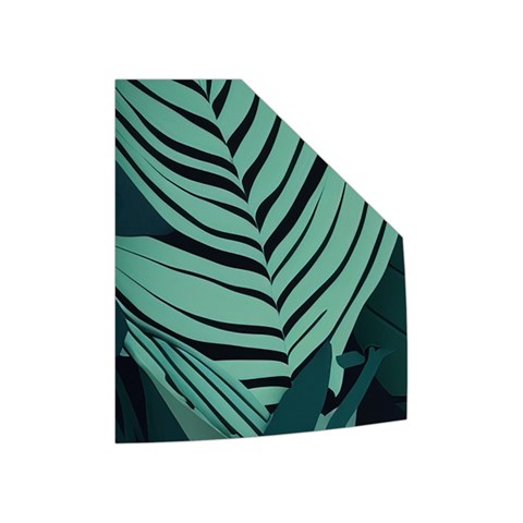 Green Nature Bohemian Painting Leaves Foliage Women s Button Up Vest from ArtsNow.com Left Pocket