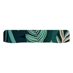 Green Nature Bohemian Painting Leaves Foliage Women s Button Up Vest from ArtsNow.com Neckline