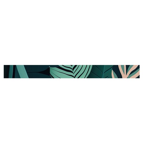 Green Nature Bohemian Painting Leaves Foliage Cross Back Hipster Bikini Set from ArtsNow.com Waistband