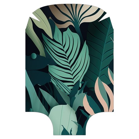 Green Nature Bohemian Painting Leaves Foliage Luggage Cover (Large) from ArtsNow.com Back