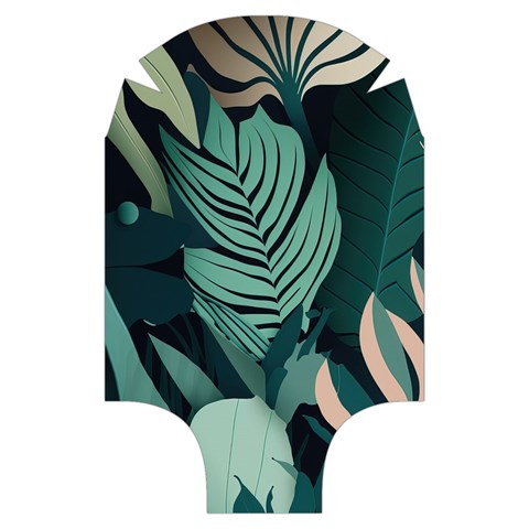 Green Nature Bohemian Painting Leaves Foliage Luggage Cover (Small) from ArtsNow.com Front