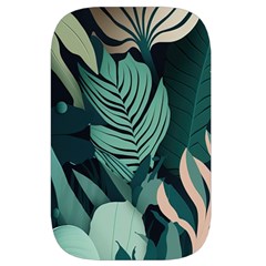 Green Nature Bohemian Painting Leaves Foliage Waist Pouch (Small) from ArtsNow.com Front