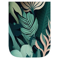 Green Nature Bohemian Painting Leaves Foliage Waist Pouch (Small) from ArtsNow.com Front Pocket