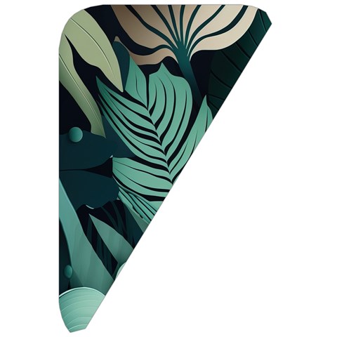 Green Nature Bohemian Painting Leaves Foliage Belt Pouch Bag (Small) from ArtsNow.com Front Right