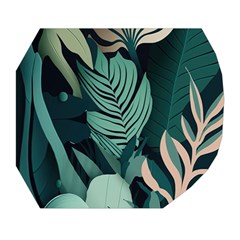 Green Nature Bohemian Painting Leaves Foliage Belt Pouch Bag (Small) from ArtsNow.com Tape