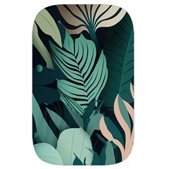 Green Nature Bohemian Painting Leaves Foliage Waist Pouch (Large) from ArtsNow.com Back