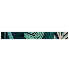 Green Nature Bohemian Painting Leaves Foliage Waist Pouch (Large) from ArtsNow.com Bottom