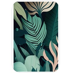 Green Nature Bohemian Painting Leaves Foliage Belt Pouch Bag (Large) from ArtsNow.com Back