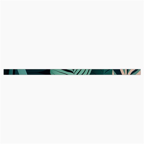 Green Nature Bohemian Painting Leaves Foliage Roll Up Canvas Pencil Holder (L) from ArtsNow.com Strap