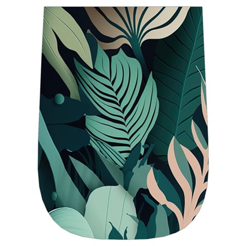 Green Nature Bohemian Painting Leaves Foliage Wristlet Pouch Bag (Small) from ArtsNow.com Right Side