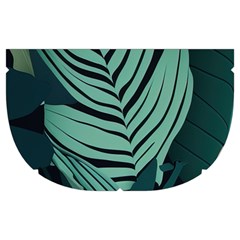 Green Nature Bohemian Painting Leaves Foliage Make Up Case (Medium) from ArtsNow.com Side Left