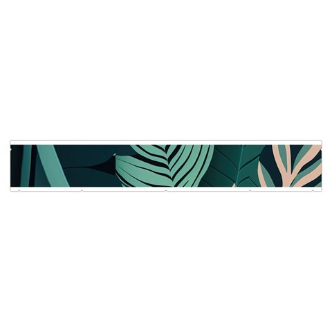 Green Nature Bohemian Painting Leaves Foliage Make Up Case (Medium) from ArtsNow.com Zipper Back