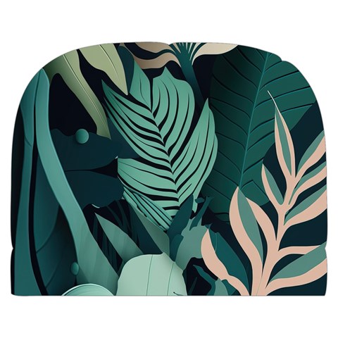 Green Nature Bohemian Painting Leaves Foliage Make Up Case (Large) from ArtsNow.com Front