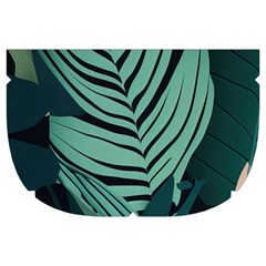 Green Nature Bohemian Painting Leaves Foliage Make Up Case (Large) from ArtsNow.com Side Right