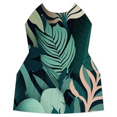 Green Nature Bohemian Painting Leaves Foliage Women s Long Sleeve Raglan Tee from ArtsNow.com Front