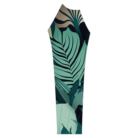 Green Nature Bohemian Painting Leaves Foliage Women s Long Sleeve Raglan Tee from ArtsNow.com Sleeve Right