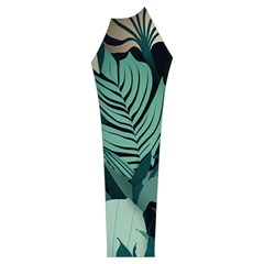 Green Nature Bohemian Painting Leaves Foliage Women s Long Sleeve Raglan Tee from ArtsNow.com Sleeve Left