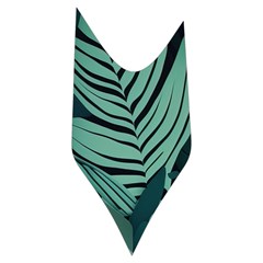 Green Nature Bohemian Painting Leaves Foliage Women s Long Sleeve Raglan Tee from ArtsNow.com Side Right