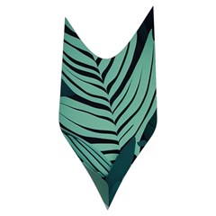 Green Nature Bohemian Painting Leaves Foliage Women s Long Sleeve Raglan Tee from ArtsNow.com Side Left