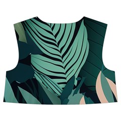 Green Nature Bohemian Painting Leaves Foliage Kids  Midi Sailor Dress from ArtsNow.com Back Top