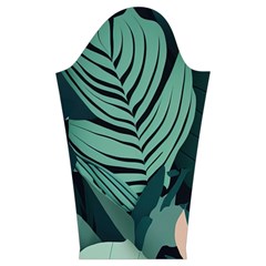 Green Nature Bohemian Painting Leaves Foliage Kids  Midi Sailor Dress from ArtsNow.com Sleeve Right
