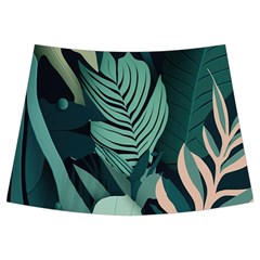 Green Nature Bohemian Painting Leaves Foliage Kids  Midi Sailor Dress from ArtsNow.com Front Skirt