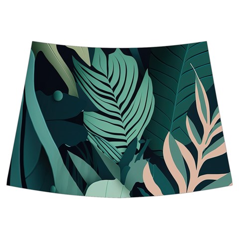 Green Nature Bohemian Painting Leaves Foliage Kids  Midi Sailor Dress from ArtsNow.com Back Skirt