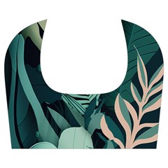 Green Nature Bohemian Painting Leaves Foliage Kids  Midi Sailor Dress from ArtsNow.com Collar