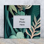 Green Nature Bohemian Painting Leaves Foliage White Wall Photo Frame 5  x 7 