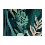 Green Nature Bohemian Painting Leaves Foliage Crystal Sticker (A4)