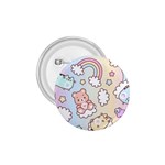 Pusheen Carebears Bears Cat Colorful Cute Pastel Pattern 1.75  Buttons