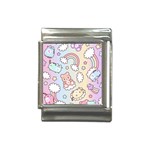 Pusheen Carebears Bears Cat Colorful Cute Pastel Pattern Italian Charm (13mm)