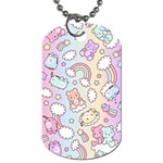 Pusheen Carebears Bears Cat Colorful Cute Pastel Pattern Dog Tag (One Side)