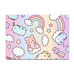 Pusheen Carebears Bears Cat Colorful Cute Pastel Pattern Sticker A4 (10 pack)