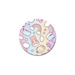 Pusheen Carebears Bears Cat Colorful Cute Pastel Pattern Golf Ball Marker