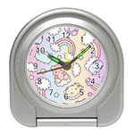 Pusheen Carebears Bears Cat Colorful Cute Pastel Pattern Travel Alarm Clock