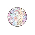 Pusheen Carebears Bears Cat Colorful Cute Pastel Pattern Hat Clip Ball Marker (4 pack)