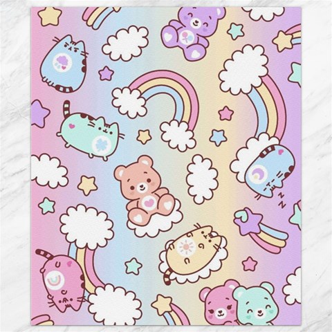 Pusheen Carebears Bears Cat Colorful Cute Pastel Pattern Canvas 8  x 10  from ArtsNow.com 8.15 x9.66  Canvas - 1