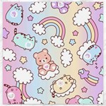 Pusheen Carebears Bears Cat Colorful Cute Pastel Pattern Canvas 12  x 12 