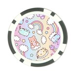 Pusheen Carebears Bears Cat Colorful Cute Pastel Pattern Poker Chip Card Guard