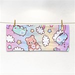 Pusheen Carebears Bears Cat Colorful Cute Pastel Pattern Hand Towel