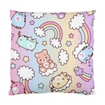 Pusheen Carebears Bears Cat Colorful Cute Pastel Pattern Standard Cushion Case (Two Sides)