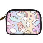 Pusheen Carebears Bears Cat Colorful Cute Pastel Pattern Digital Camera Leather Case