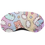 Pusheen Carebears Bears Cat Colorful Cute Pastel Pattern Sleeping Mask