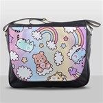 Pusheen Carebears Bears Cat Colorful Cute Pastel Pattern Messenger Bag