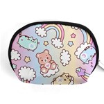 Pusheen Carebears Bears Cat Colorful Cute Pastel Pattern Accessory Pouch (Medium)